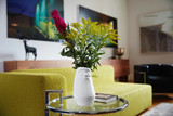 Tall Flower Vase Laid-Back White