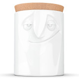Storage Jar 57OZ Charming Big White