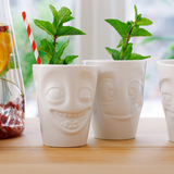 Coffee Mug 2PC Joking & Tasty Face WHT