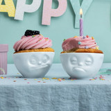 Bowl Medium 2PC Tasty & Snoozy Face