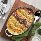 Roasting Pan 12.5X9 Clad Oval MED