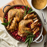 Roasting Pan 17.5X14 LRG Clad Oval SS