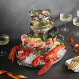 Roasting Pan 17.5X14 LRG Clad Oval SS