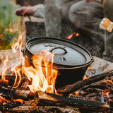 Pot 8QT Dutch Oven Camp Deep 12IN Feet