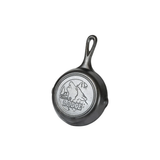 Fry Pan 6.5IN Cast Iron,Wolf Wildlife