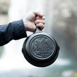 Fry Pan 6.5IN Cast Iron,Wolf Wildlife