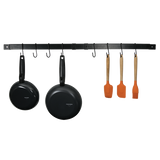 Pot Rack Expanding Bar Black Enamel