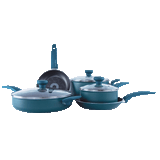 Cookware 8PC Set Non Stick Aluminum TOH