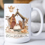 Mug 15OZ Christmas Ntvty Christs Born