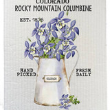 DishCloth Colorado Rocky Mountin Flower