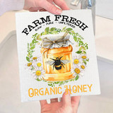 Dishcloth Honey Bees Farm Fresh Swedish