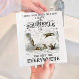 DishCloth Squirrels Everywhere SWD