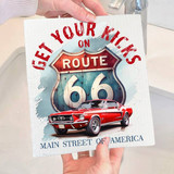 Dishcloth Route 66 Mustang Car