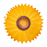 Food Lid 11 IN SUNFLOWER SILICONE