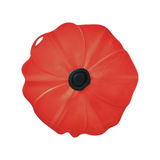 Food Lid 9IN Red Poppy