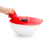 Food Lid 9IN Red Poppy