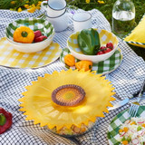 Sunflower Lid 8IN Yellow Silicone