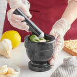 Mortar Pestle Black Marble 4IN