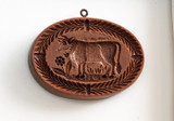 Oval Cow 4.125x3in