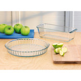 Baking Pie Dish 11in Round Glass Simax