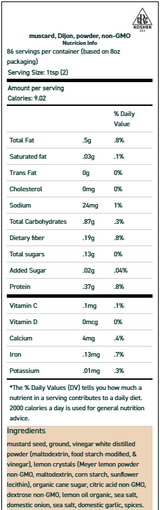 Mustard Dijon Powder 2oz