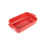 Baking Dish 8IN Red Rectangular Ceramic