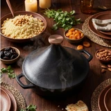 Tagine 11 in 3QT Cast Iron Enameled Nori