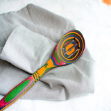 Slotted Spoon 12IN Rainbow Pakka Wood