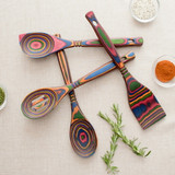 Corner Spoon 12IN Rainbow Pakka Wood