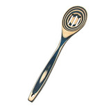 Slotted Spoon 12IN Blue Pakka Wood