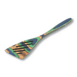 Mini Slotted Spatula 8IN Peacock Pakka