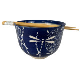 Bowl Chopsticks Set 18OZ Tombo Dragonfly