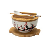 Trivet Set Bowl, Chopsticks, Spoon Lid