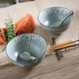 Bowl 2 3PC Set 24oz Chopsticks Spoons