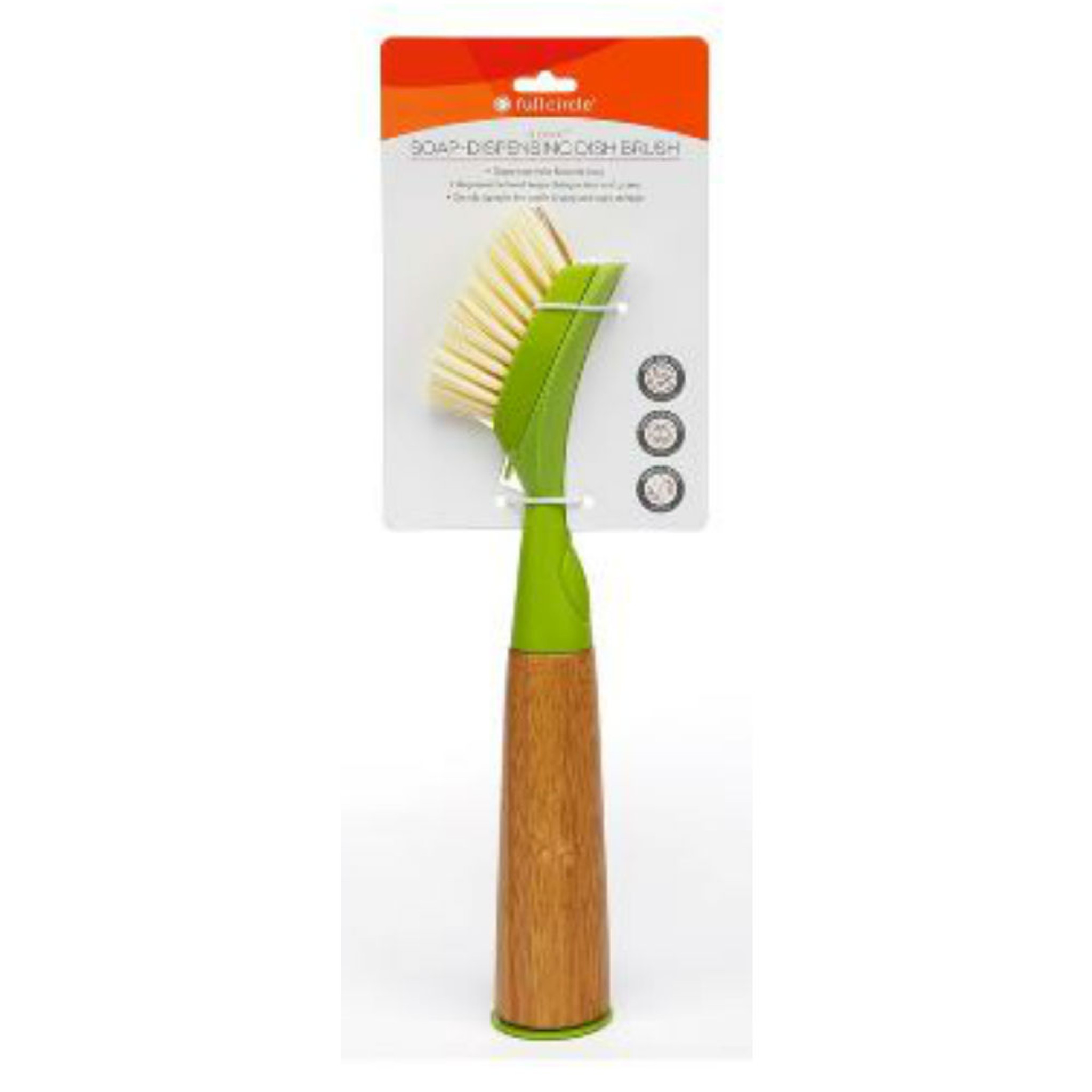 Suds Up Soap-Dispensing Dish Brush Green - New Kitchen Store