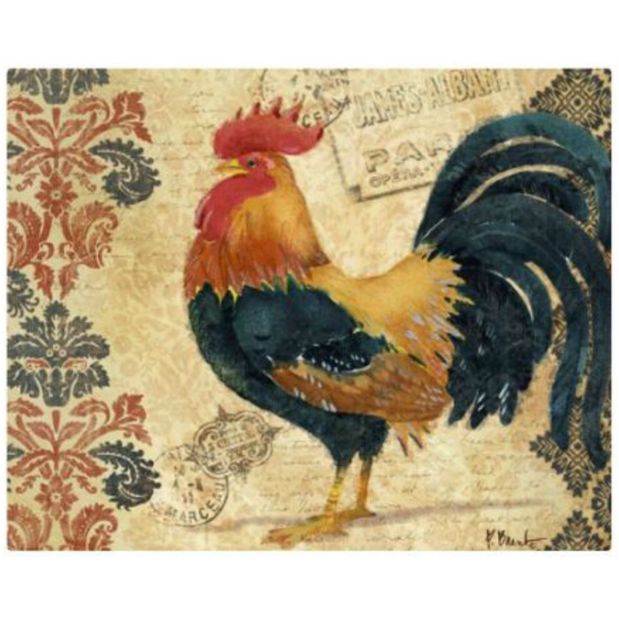 rooster cutting board