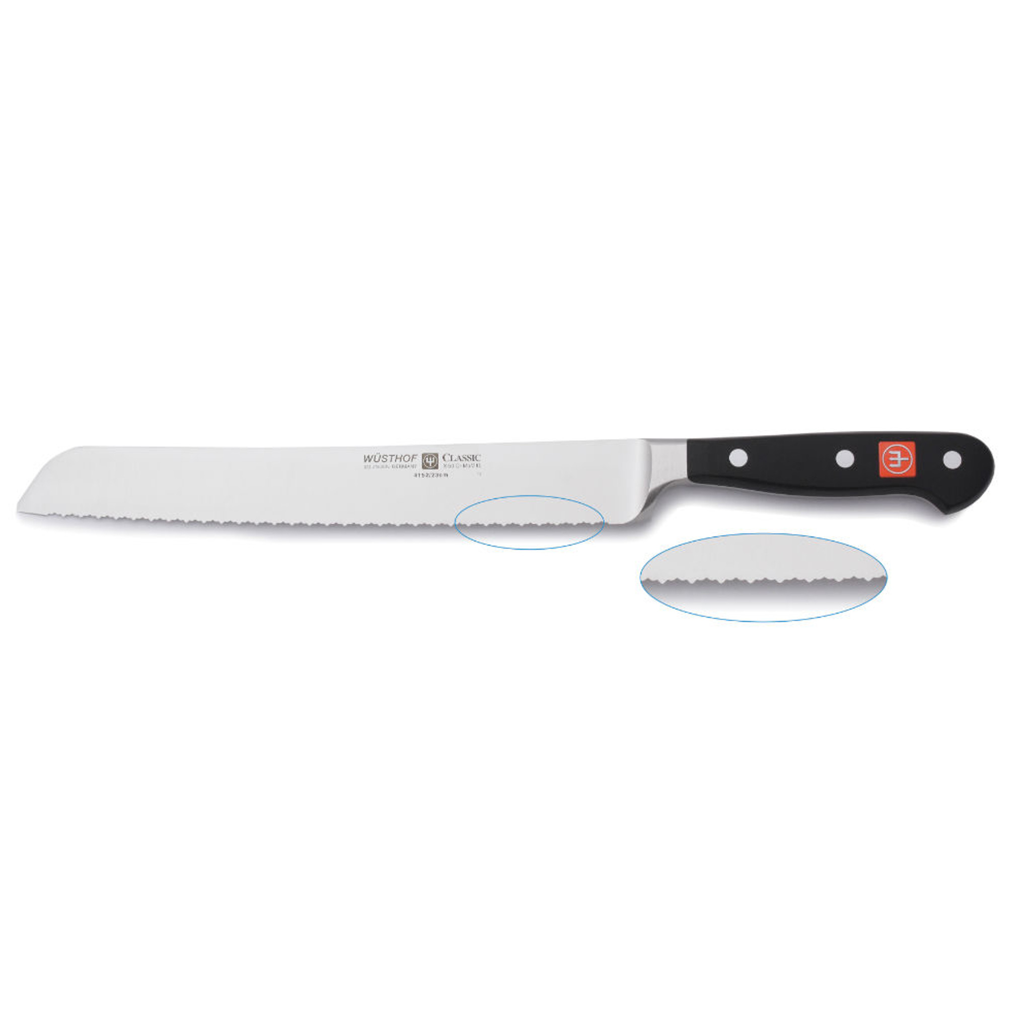Wusthof Classic Bread Knife, 9 Double-Serrated 4152/23