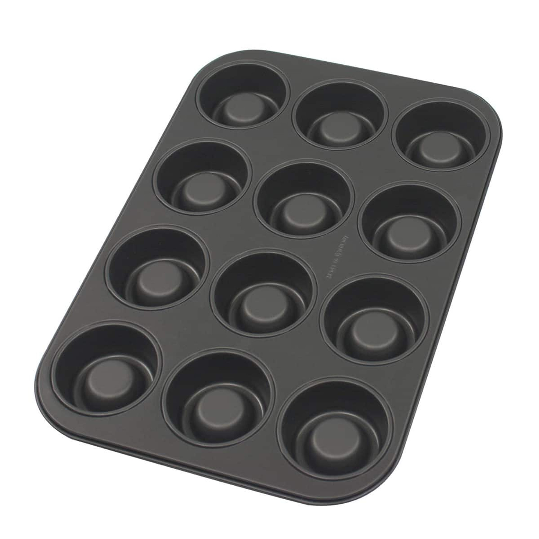 USA Pan Bakeware Nonstick Crown Muffin Pan, 12 Cup