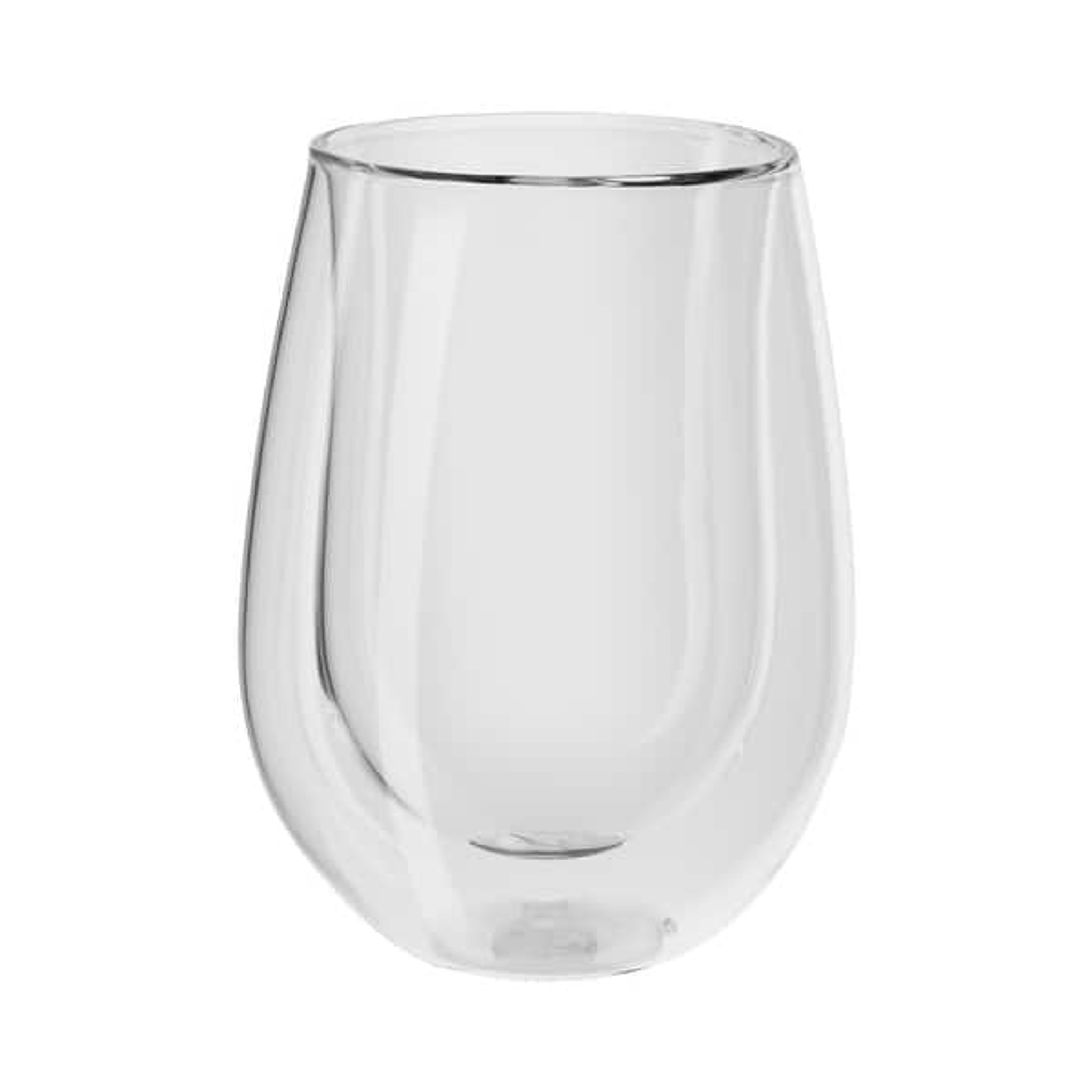 Sorrento Bar Double Wall Stemless White Wine Glass - Set of 2