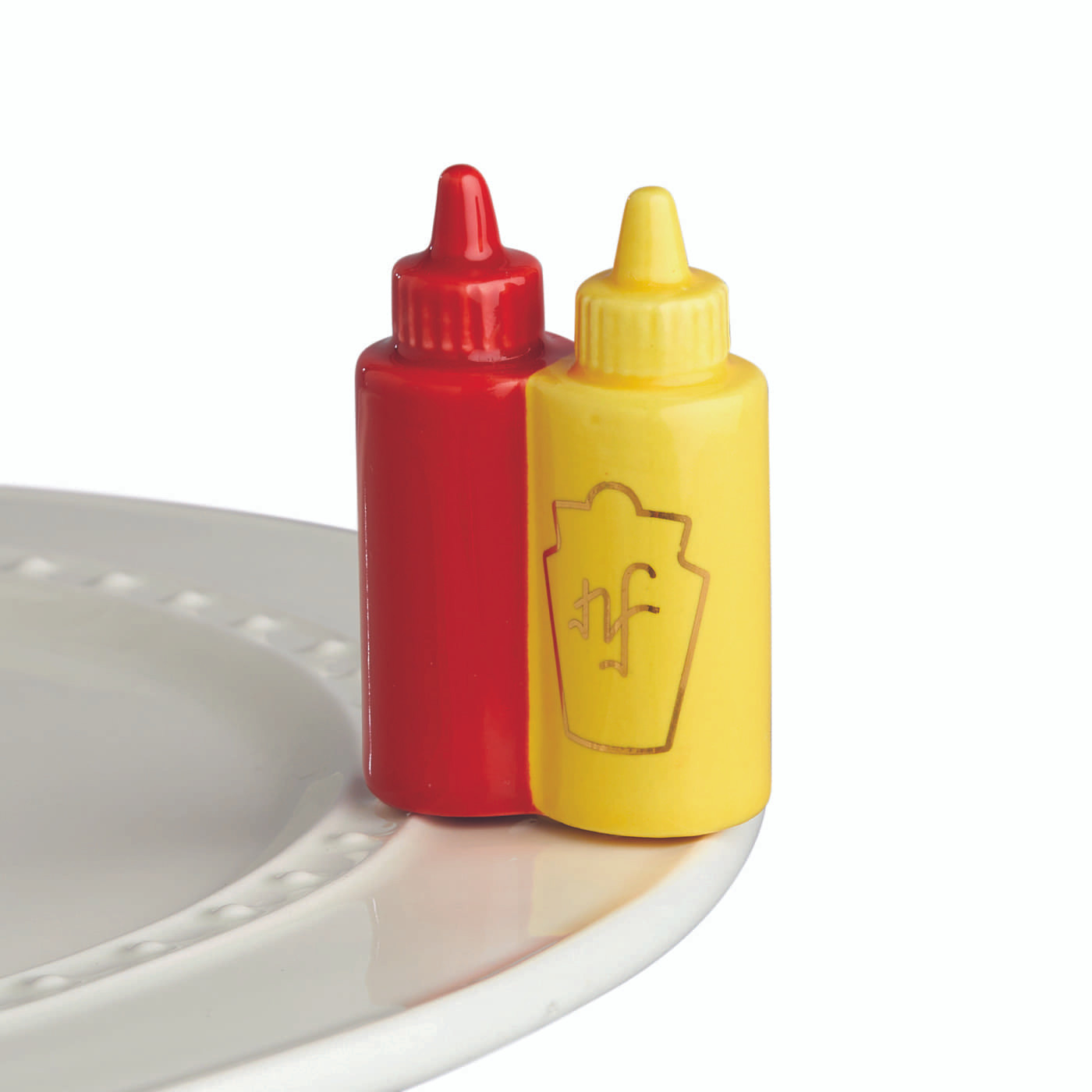 Ketchup and mustard bottle mini, Nora Fleming - New Kitchen Store