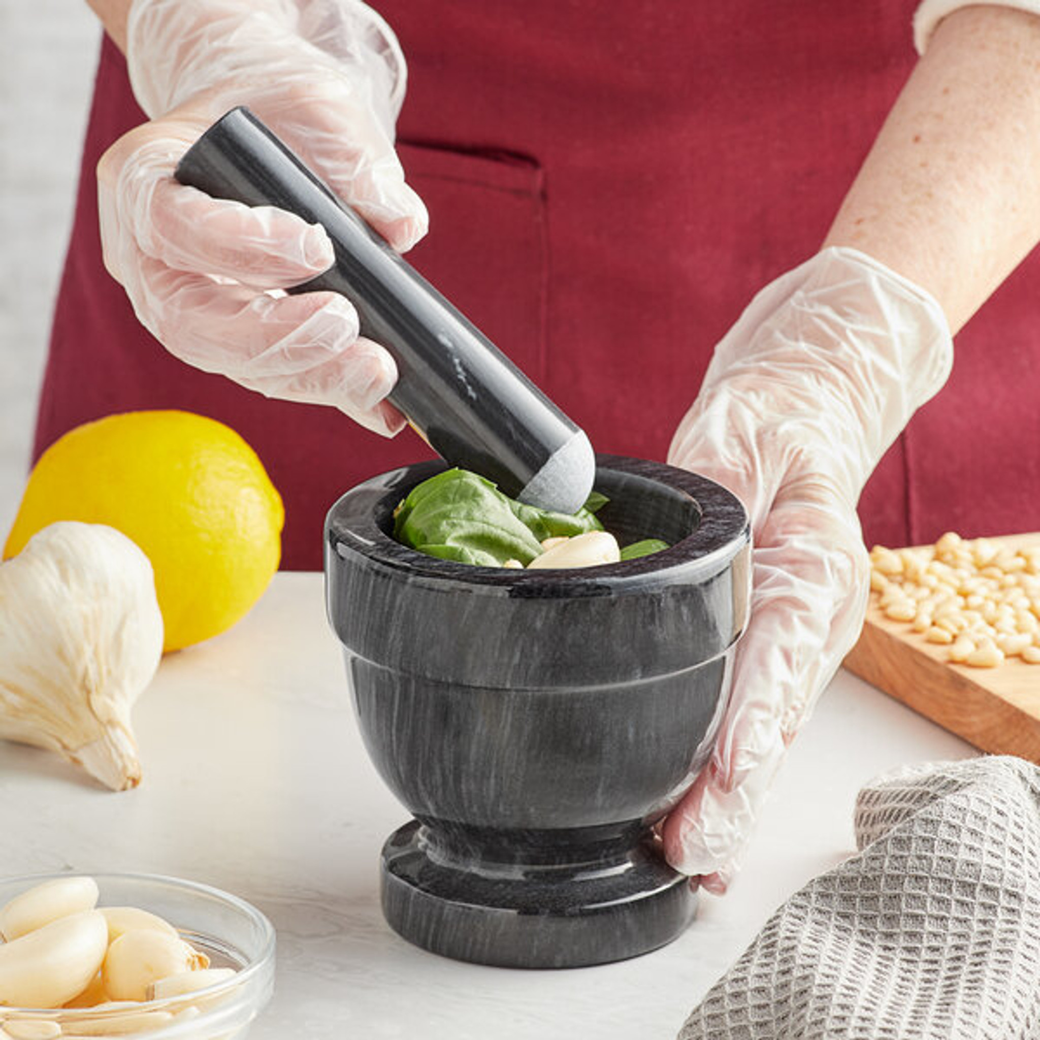 Fox Run 3 Granite Mortar and Pestle Set