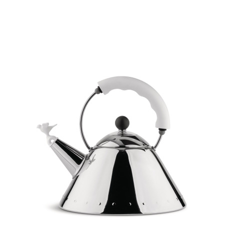 Alessi Kettle White With Bird Whistle - New Kitchen Store