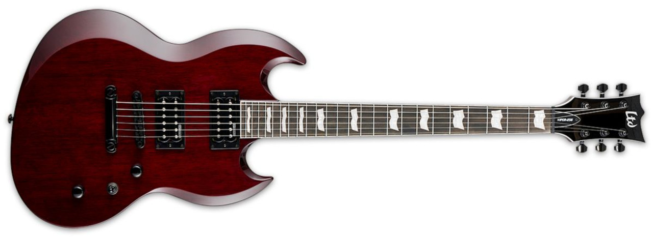 ESP LTD VIPER-256 See-Thru Black Cherry 6-String Electric Guitar