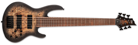 ESP LTD D-6B Black Natural Burst Satin 6-String Bass-SN1575