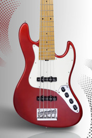 Sadowsky MetroExpress 21-Fret Vintage J/J 5-String Bass - Candy Apple Red sold at Corzic Music in Longwood near Orlando