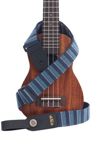 Kala Blue Stripe Handmade Ukulele Strap