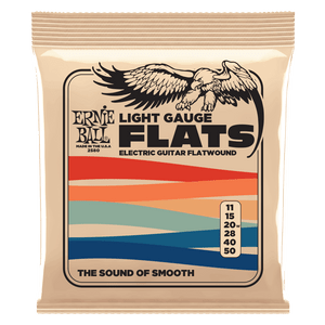 Ernie Ball Light Flatwound Stainless Steel Electric Guitar Strings 11-50