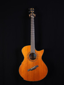 Hozen Blue Label Fan Fret Baritone Sinker Redwood - African Blackwood