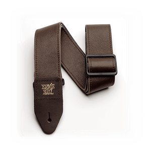 Tri-Glide 2in Italian Leather Guitar Strap/Bass Strap - Brown
