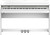Roland F701 Digital Home Piano - White